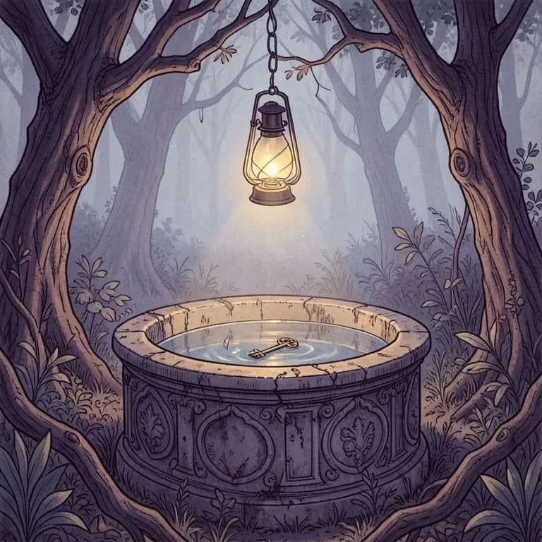 Wishing Well in Sepia