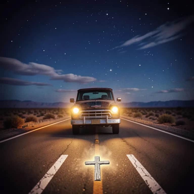 White lines Jesus and me