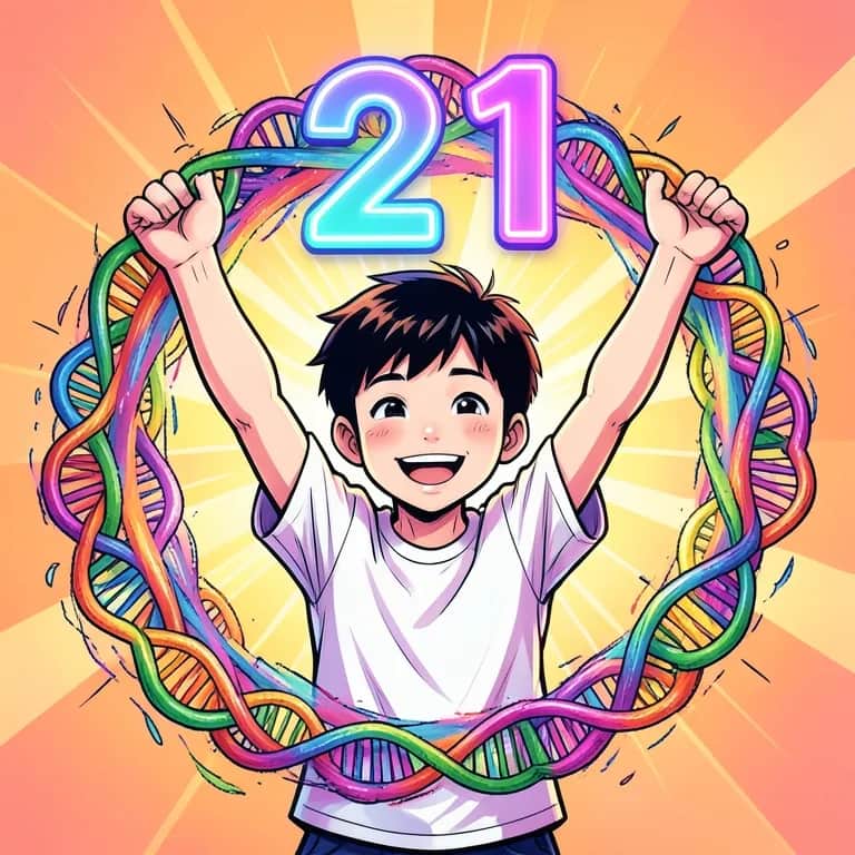 Extra love chromosome 21