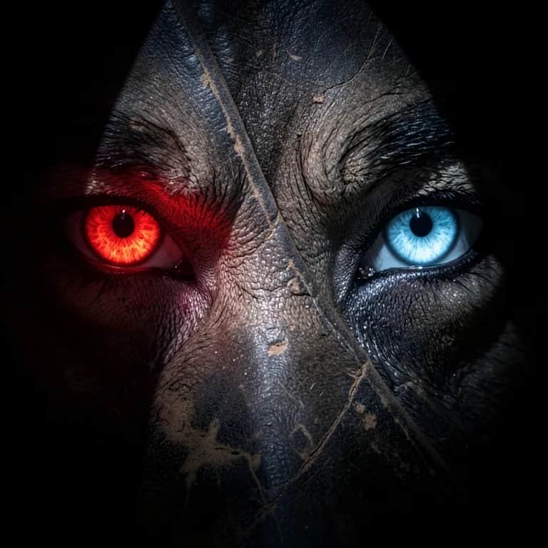 Two wolves deep inside