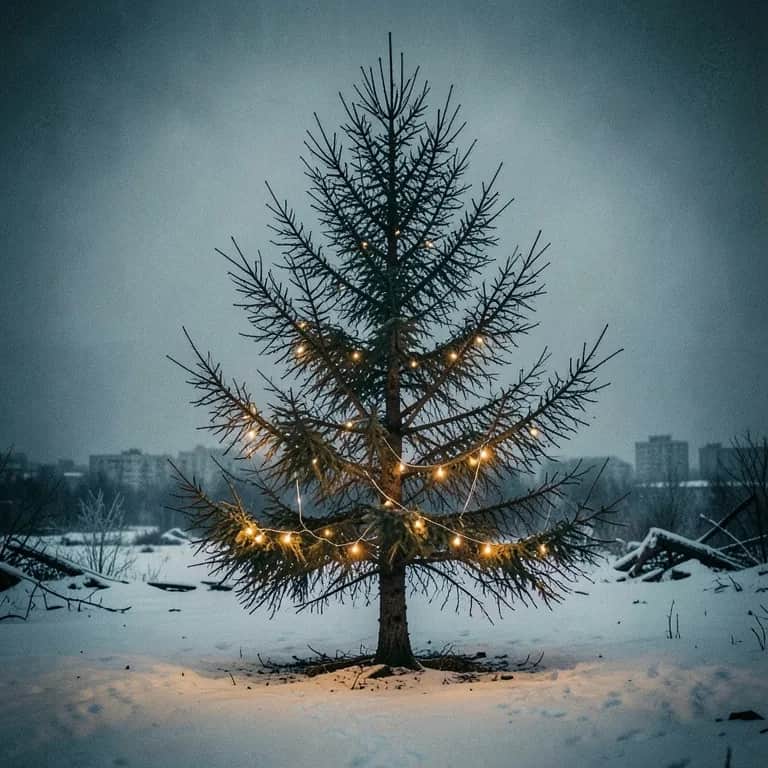 Empty Chair At Christmas