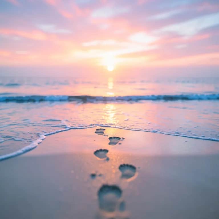 Sunset Footprints
