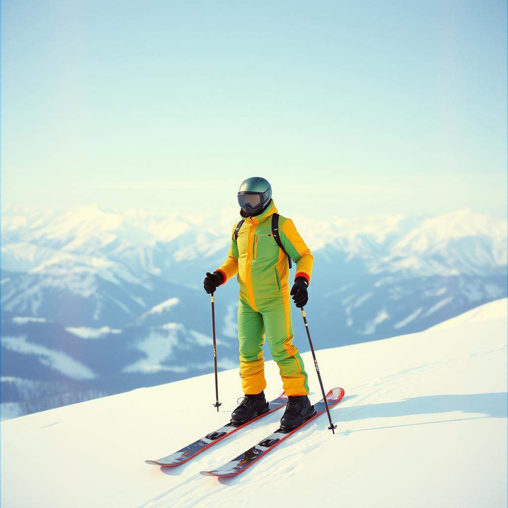 The Russian skier
