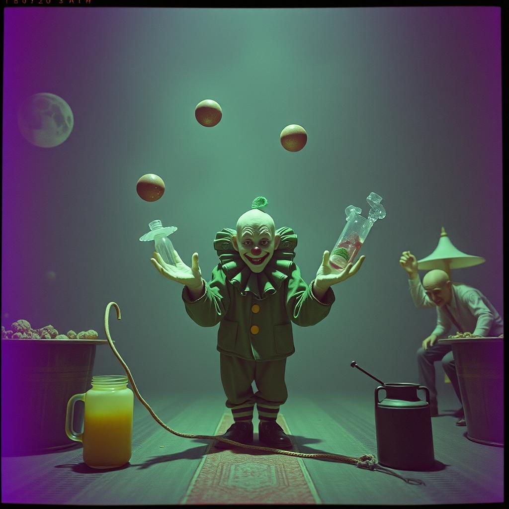 Nasty clown.
