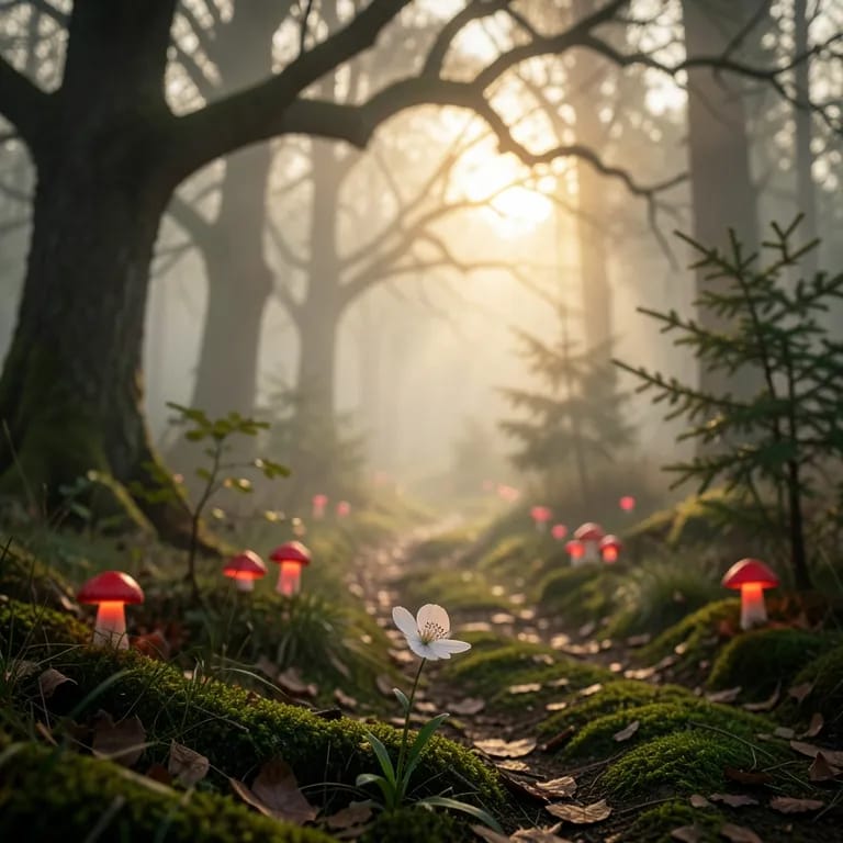 Unbekannter Gebiet-Wald