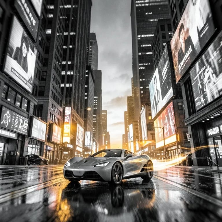 Fractured Neon Skyline