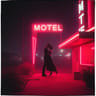Naked in neon lights