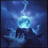Fortune teller crystal ball