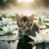 The sick little kitten